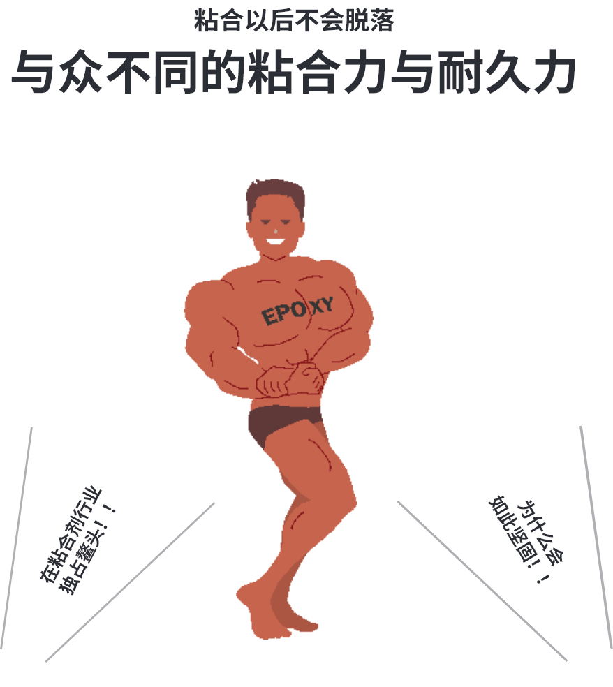 與眾不同的粘合力與耐久力