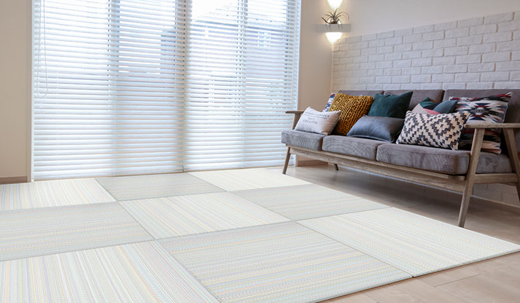 禪/ZENコレクションを設(shè)置したリビングルーム